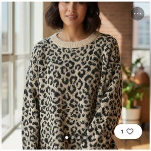 Jessica Simpson Leopard Print Sweater